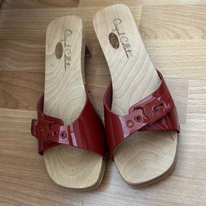 Dr. Scholl's Original Collection Red Slide Sandal